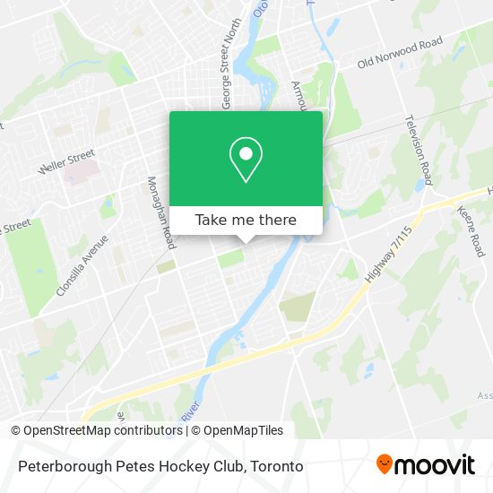 Peterborough Petes Hockey Club map