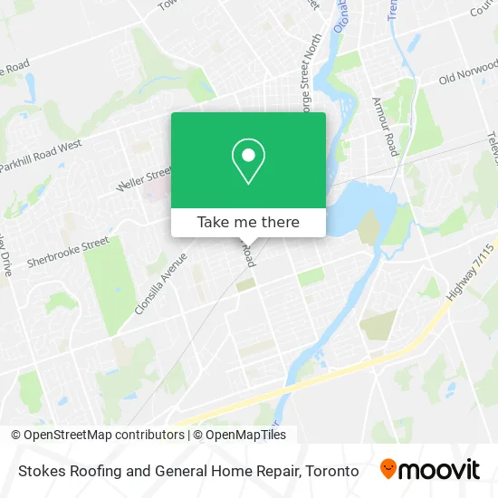 Stokes Roofing and General Home Repair map