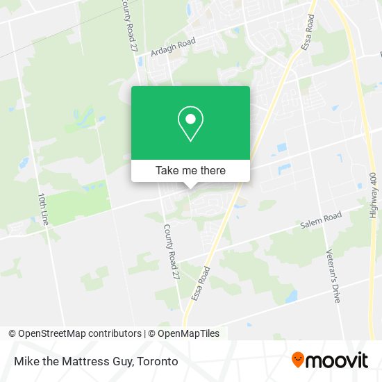 Mike the Mattress Guy map