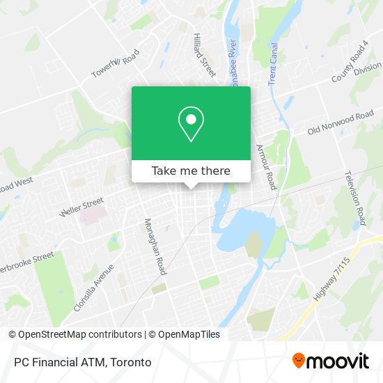 PC Financial ATM map