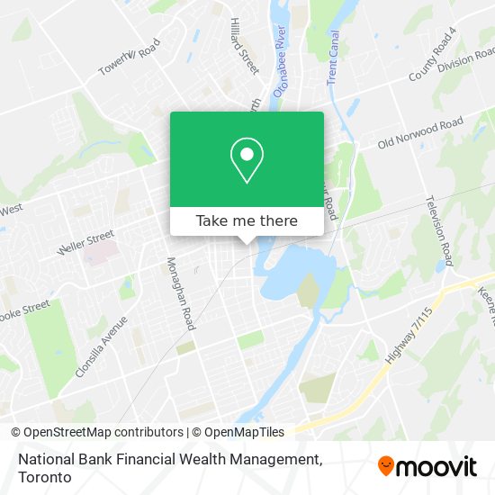 National Bank Financial Wealth Management map