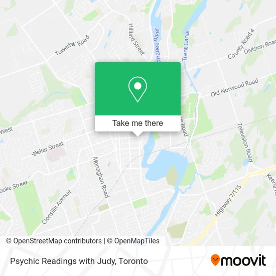 Psychic Readings with Judy map