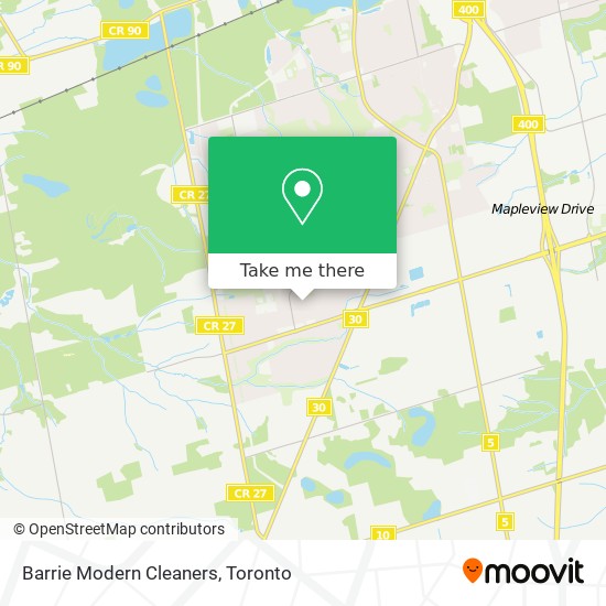 Barrie Modern Cleaners plan