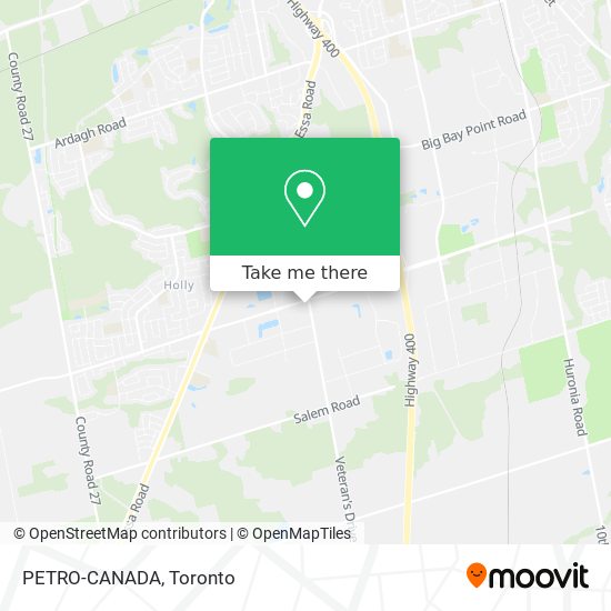 PETRO-CANADA map