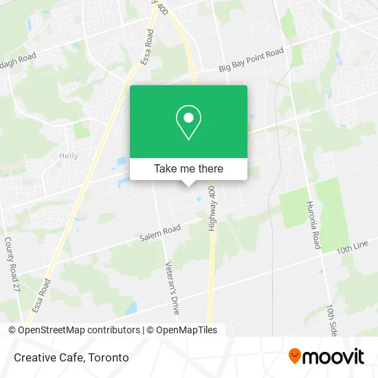 Creative Cafe map