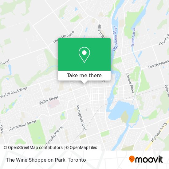 The Wine Shoppe on Park map