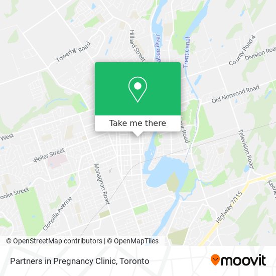 Partners in Pregnancy Clinic map