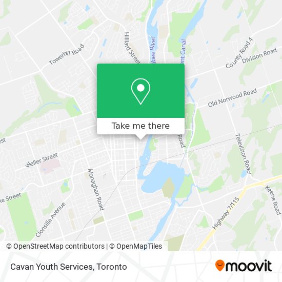 Cavan Youth Services map