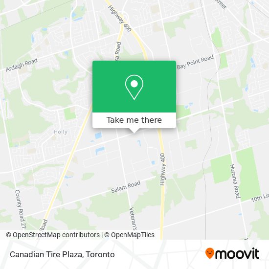 Canadian Tire Plaza map