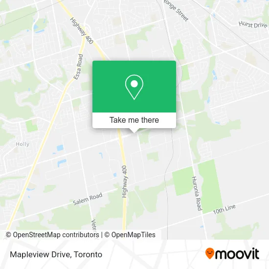Mapleview Drive plan