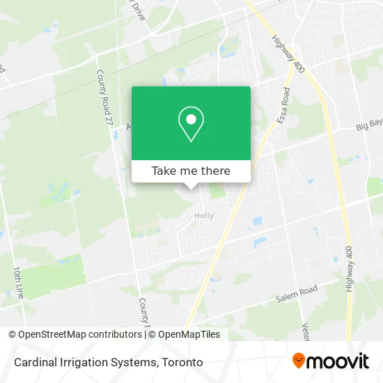Cardinal Irrigation Systems map