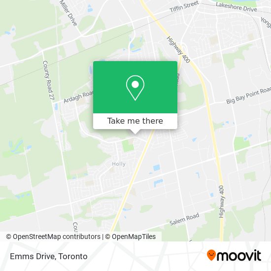 Emms Drive map