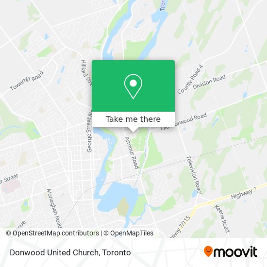 Donwood United Church map