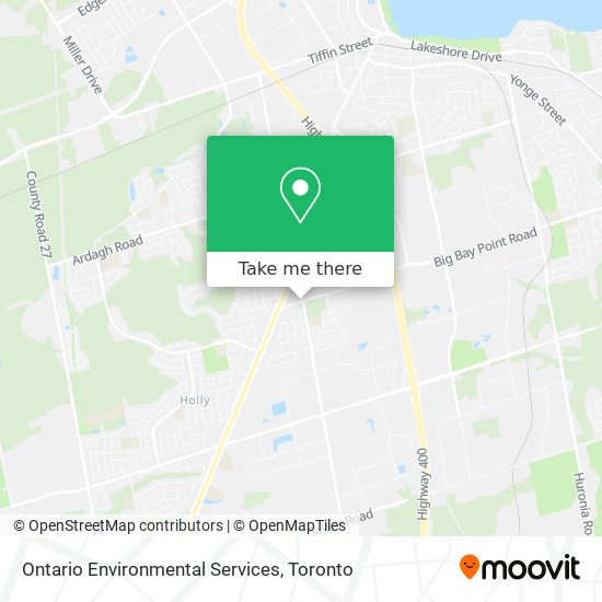 Ontario Environmental Services map