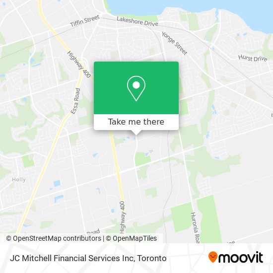 JC Mitchell Financial Services Inc map