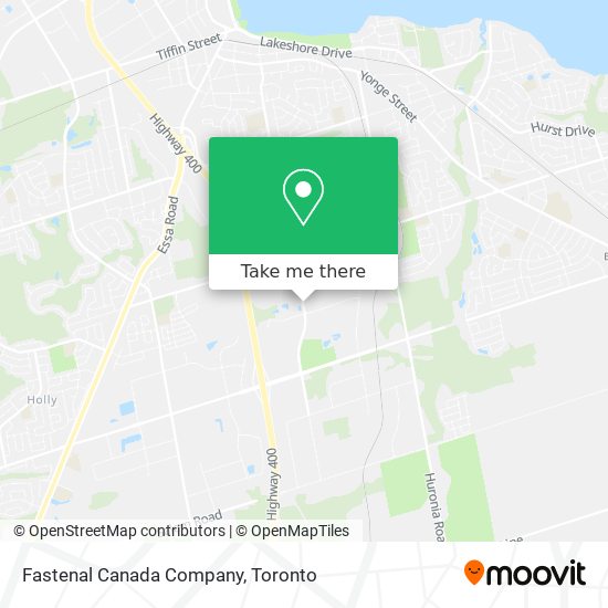 Fastenal Canada Company map