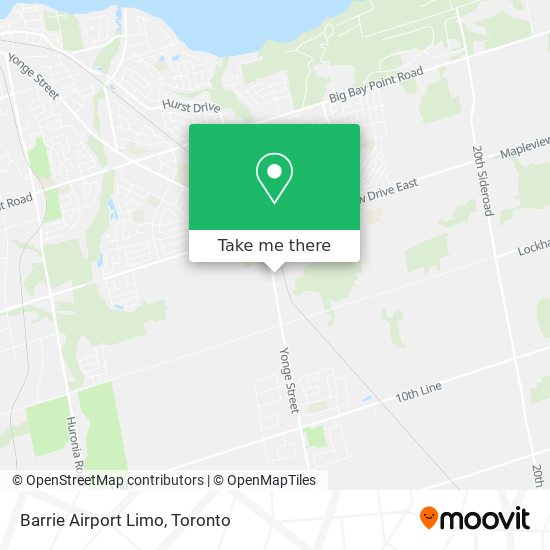 Barrie Airport Limo plan