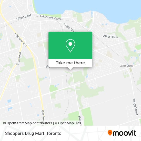 Shoppers Drug Mart map