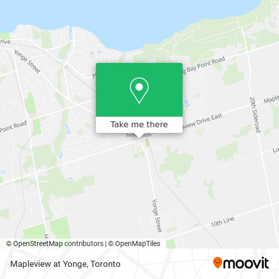 Mapleview at Yonge map