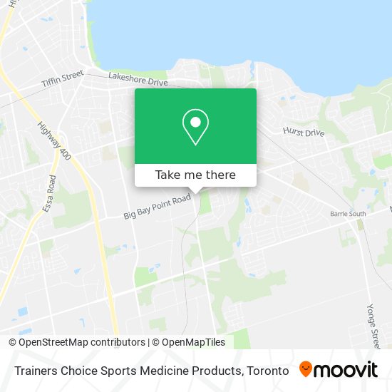 Trainers Choice Sports Medicine Products map