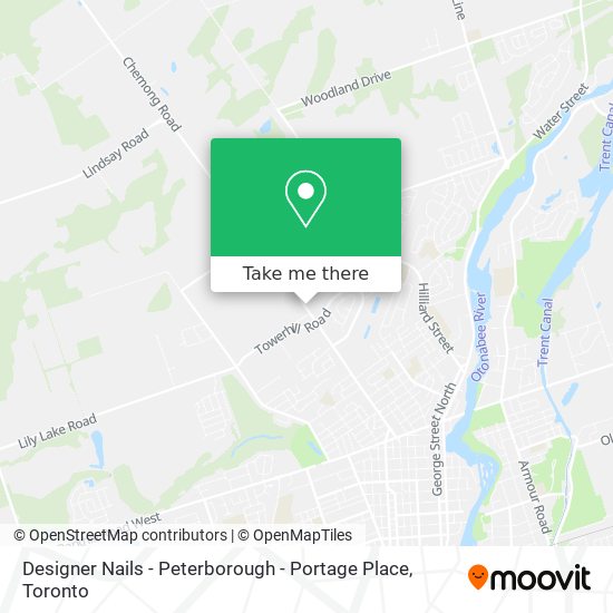 Designer Nails - Peterborough - Portage Place map