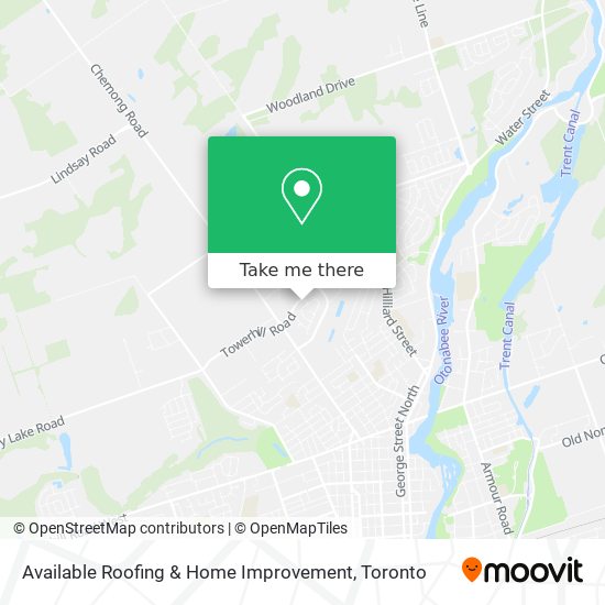 Available Roofing & Home Improvement map