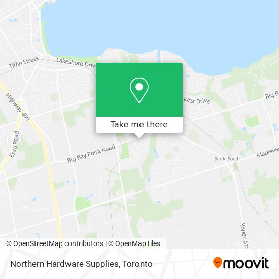 Northern Hardware Supplies map