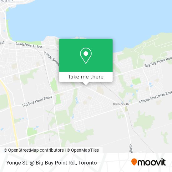 Yonge St. @ Big Bay Point Rd. map