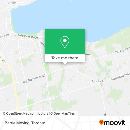 Barrie Moving map