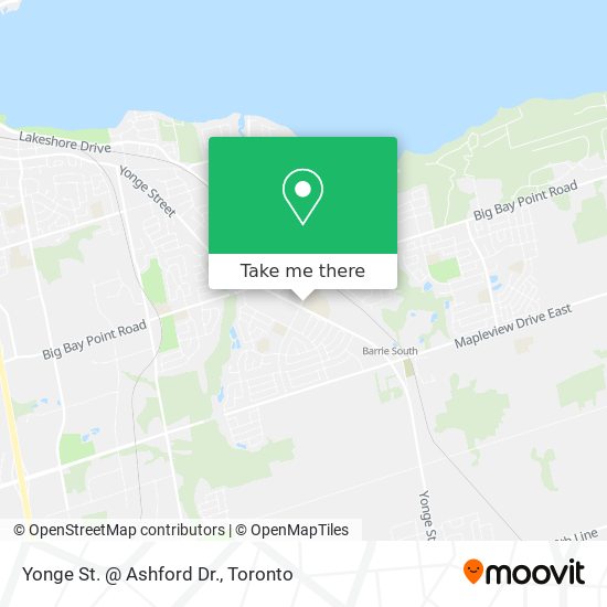 Yonge St. @ Ashford Dr. map