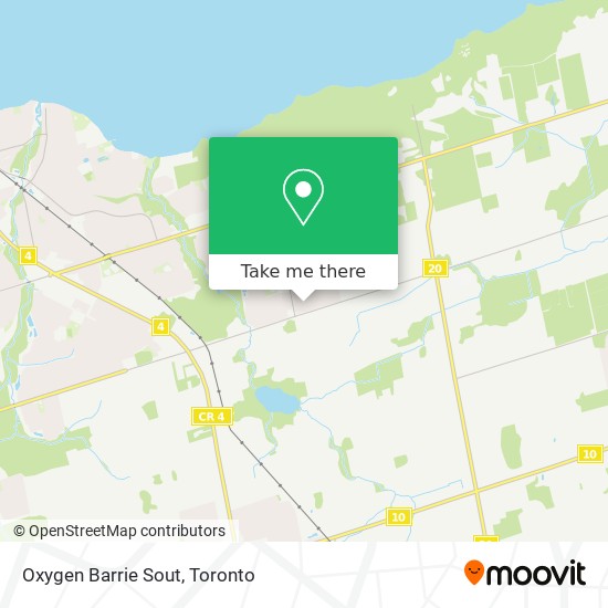 Oxygen Barrie Sout map