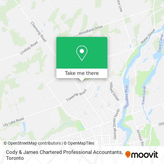 Cody & James Chartered Professional Accountants map