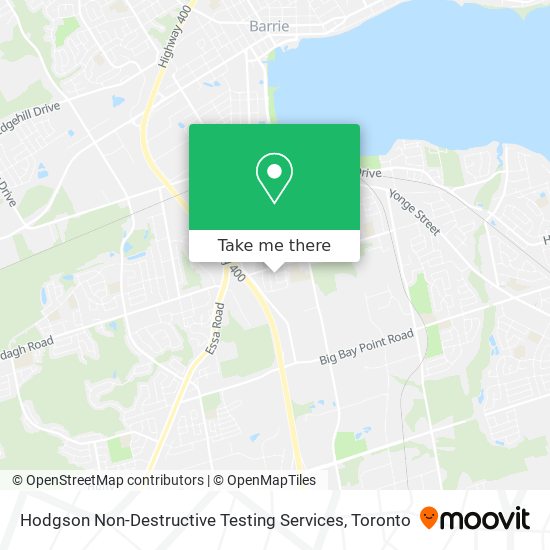 Hodgson Non-Destructive Testing Services map