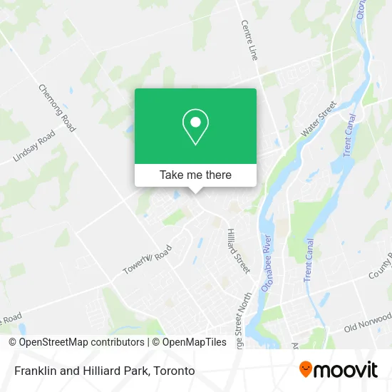 Franklin and Hilliard Park map