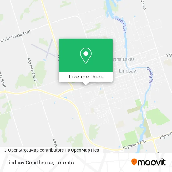 Lindsay Courthouse map