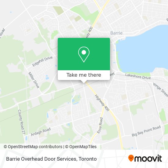 Barrie Overhead Door Services map