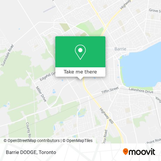 Barrie DODGE map