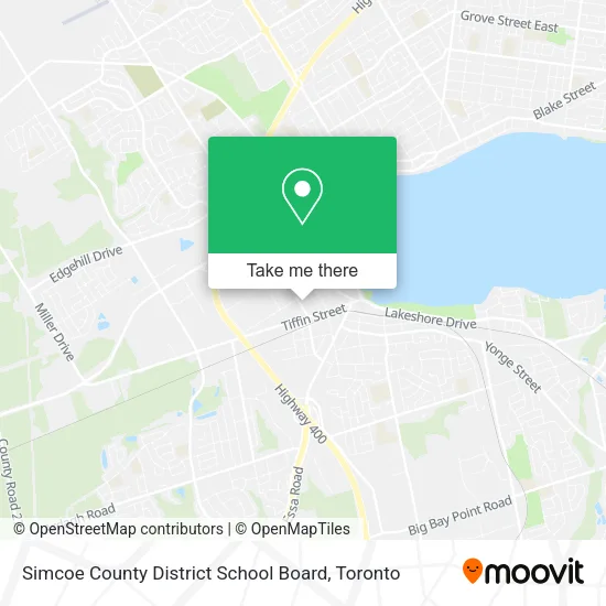 Simcoe County District School Board map