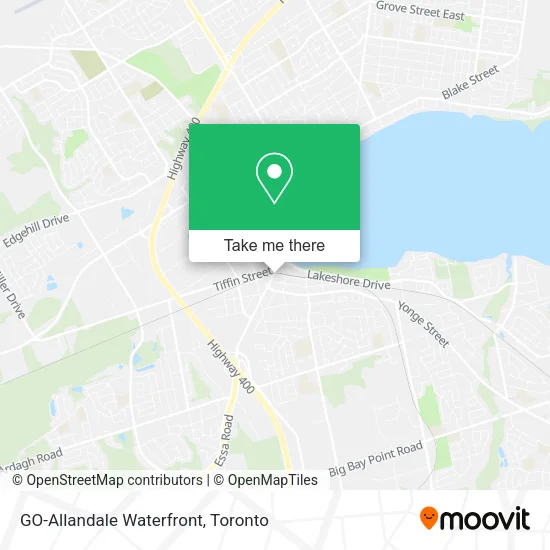 GO-Allandale Waterfront map