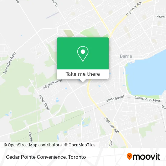 Cedar Pointe Convenience map