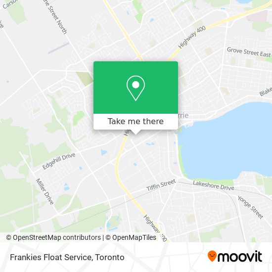 Frankies Float Service map
