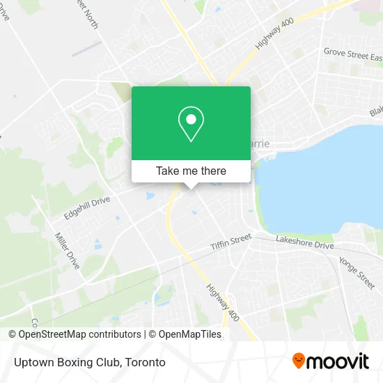 Uptown Boxing Club map