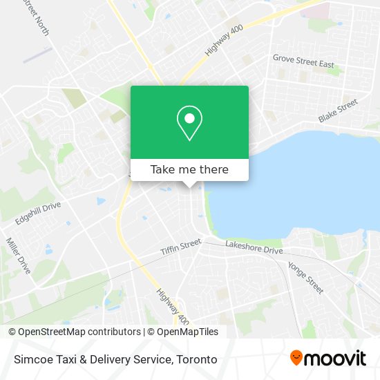 Simcoe Taxi & Delivery Service map