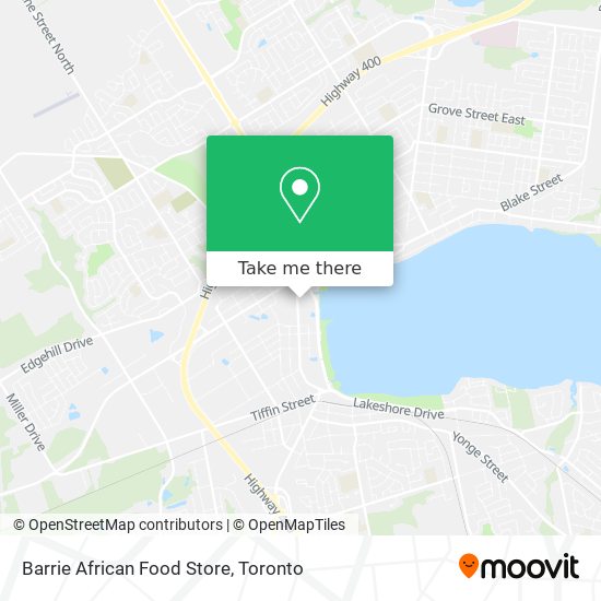 Barrie African Food Store plan