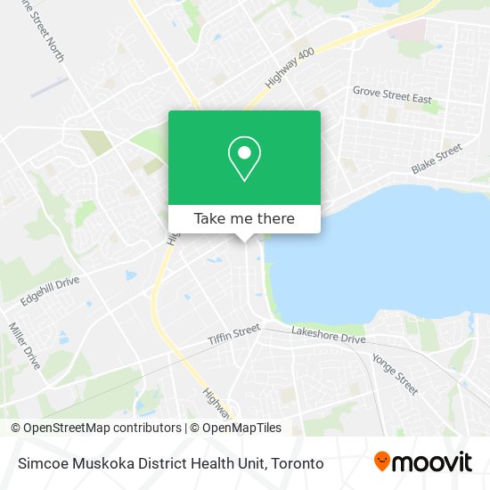 Simcoe Muskoka District Health Unit map
