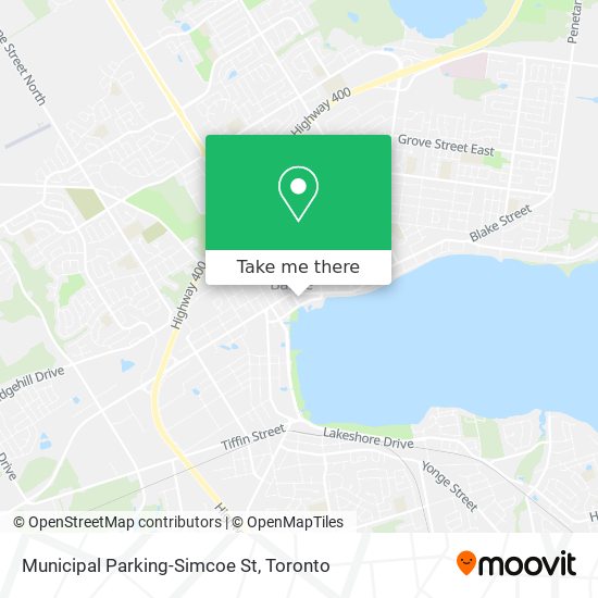Municipal Parking-Simcoe St map