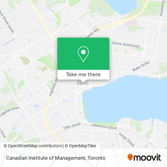 Canadian Institute of Management map