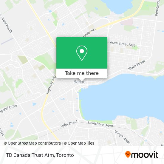 TD Canada Trust Atm map