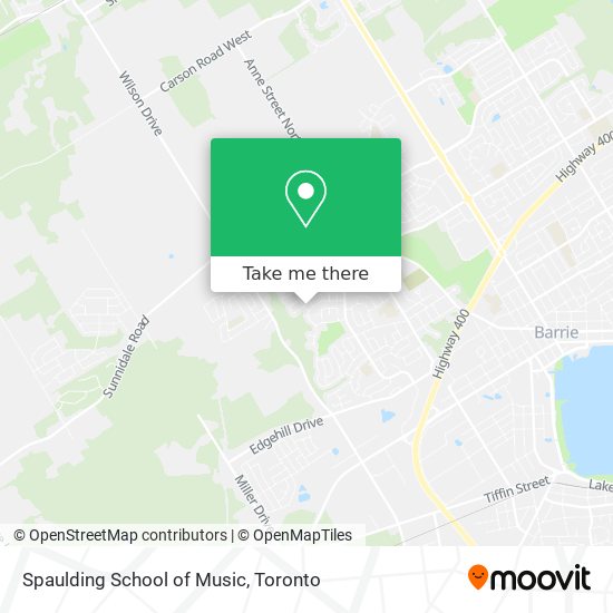 Spaulding School of Music map