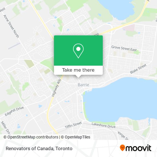 Renovators of Canada map